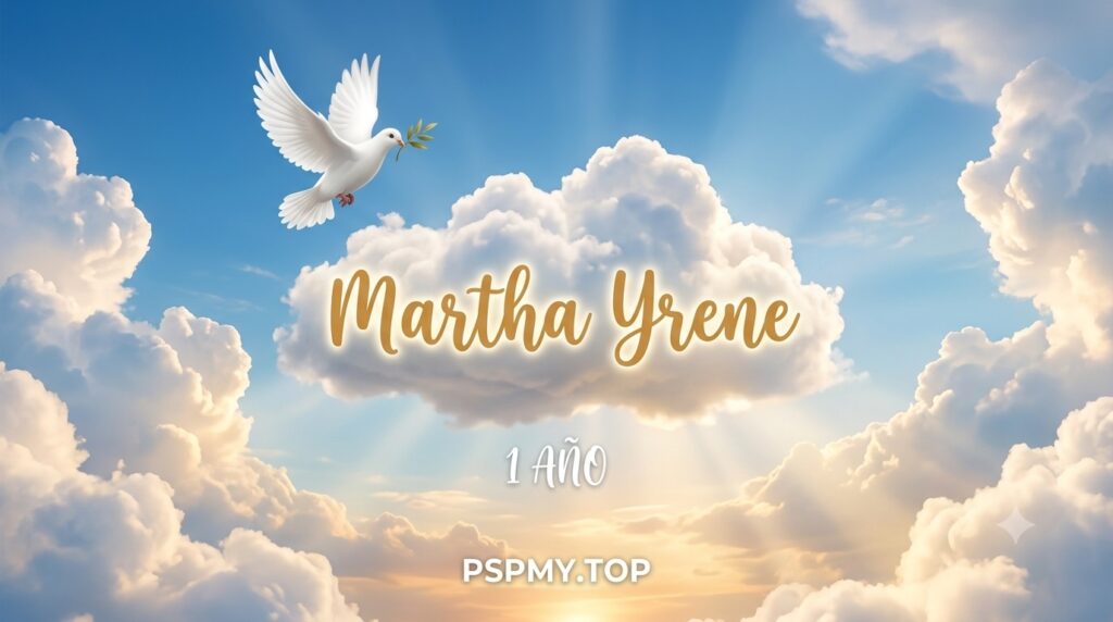 Ya cumpliste 1 año de tu partida al cielo Martha Yrene